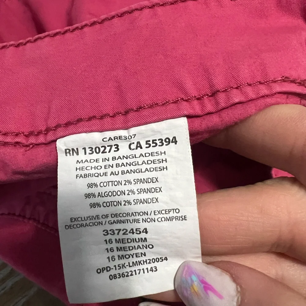 Lee|Pink Capris|Size 16